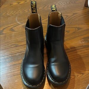 Dr. Martens Black Leather Combat Boots